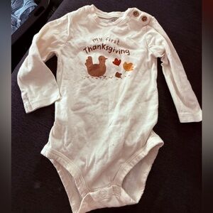 Carter's Cream My First Thanksgiving Bodysuit